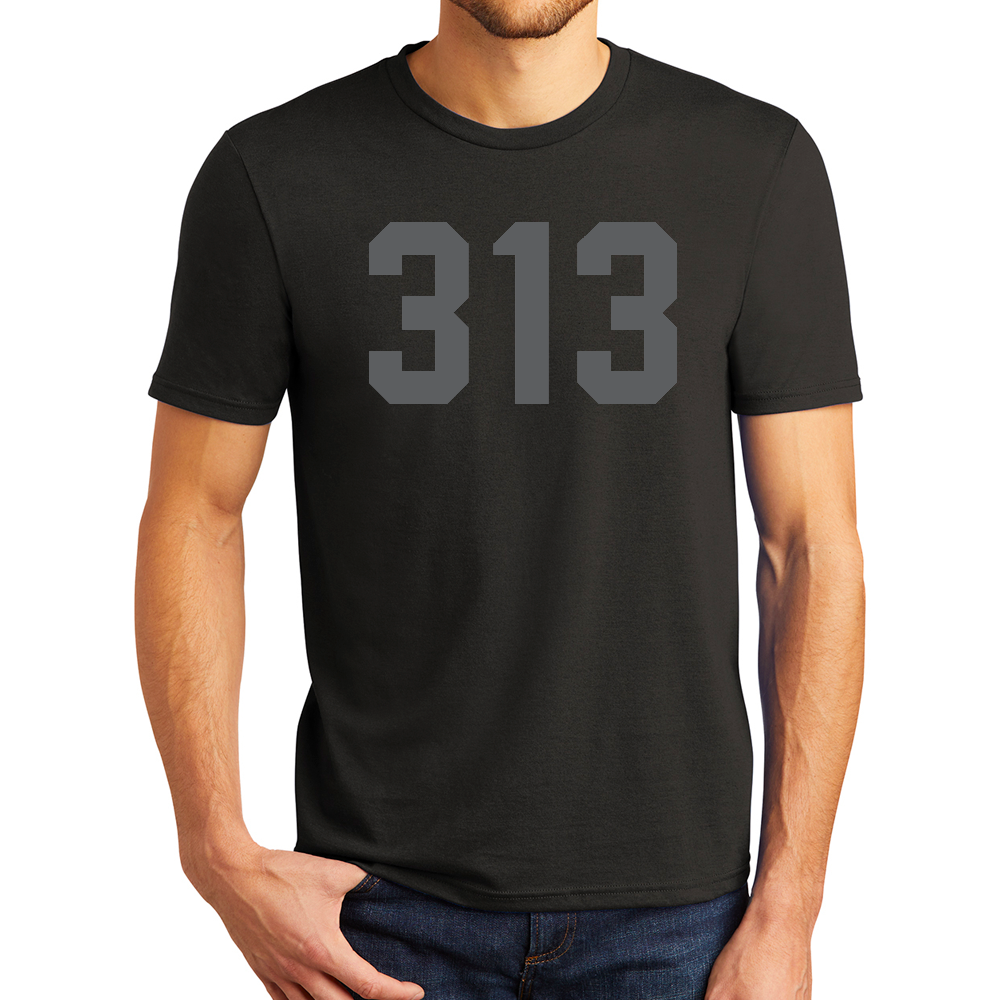 Mens 313 Blackout T-shirt (Black)
