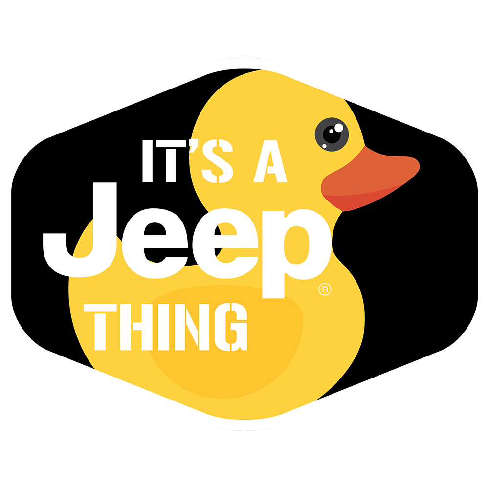 Sticker - Jeep® Duck Hex - It's a Jeep Thing-Black