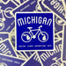 Sticker - Michigan Bike-Sticker-Detroit Shirt Company