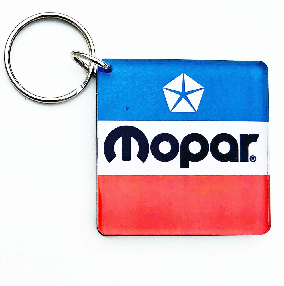 Keychain - Mopar Logo 1972-1984 (Acrylic)