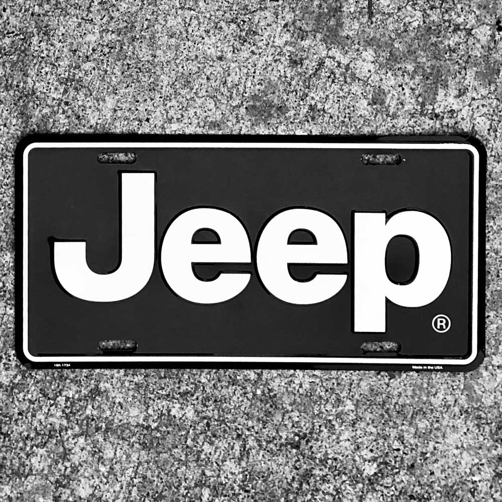 Metal Sign - Jeep License Plate