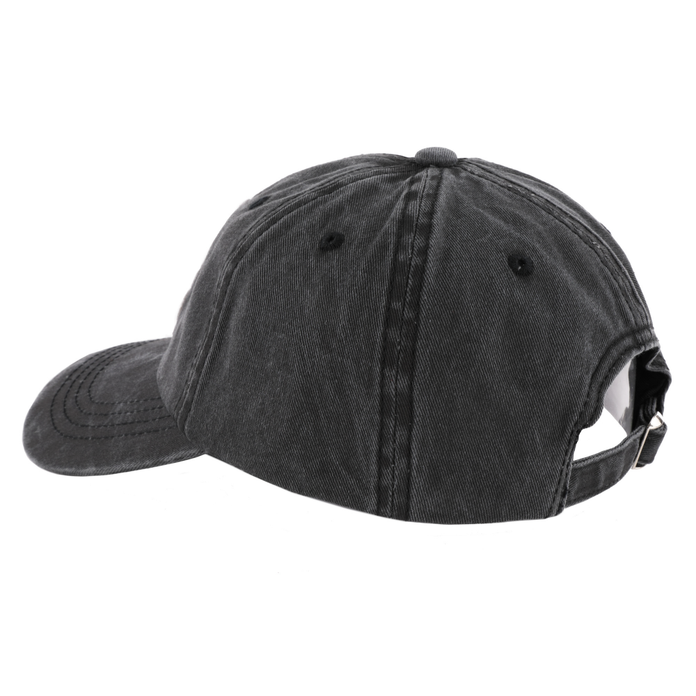 Hat - Jeep Wave USA Chino Twill Patch Hat - Washed Black