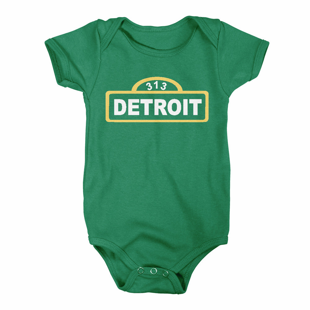 Baby Onesie - Detroit Street Sign-Onesies-Detroit Shirt Company