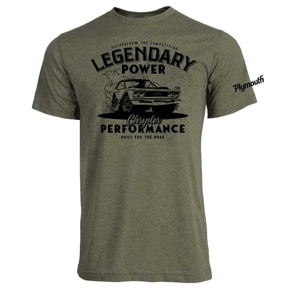 Mens Plymouth GTX T-shirt (Heather Olive Green)