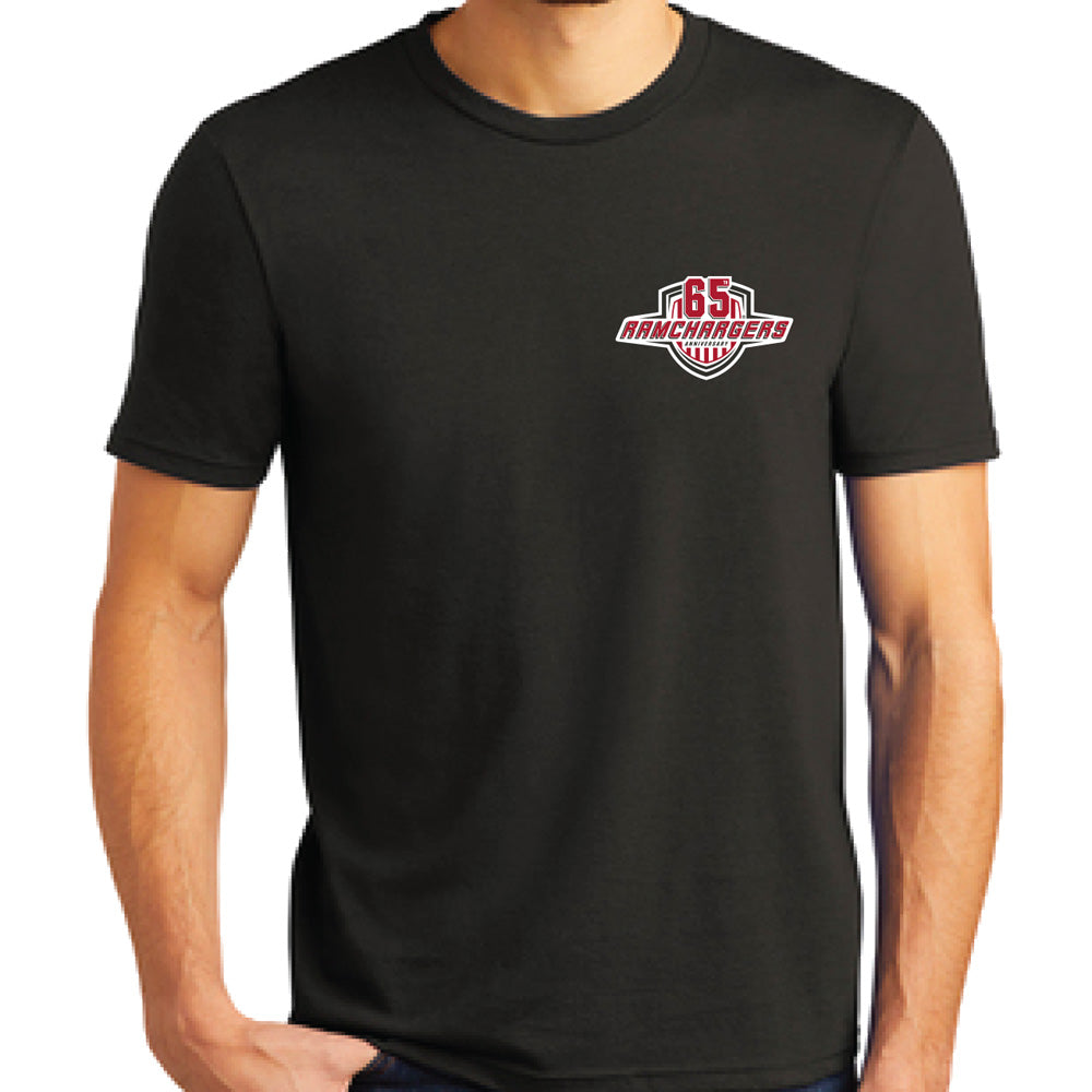 Mens Ramchargers 65th Anniversary Logo T-shirt - Black