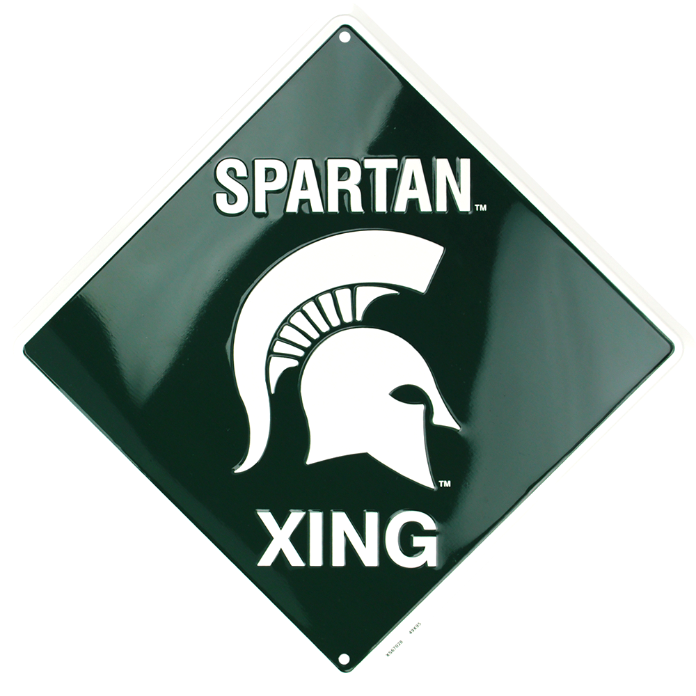 Metal Sign - Michigan State Spartan XING