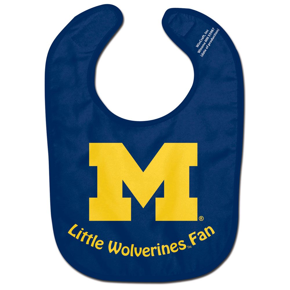 University of Michigan - Baby Bib Little Wolverines Fan
