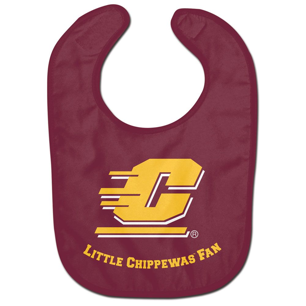 Central Michigan - Baby Bib Little Chippewas Fan