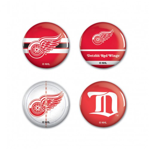 Detroit Red Wings - 4 button pack