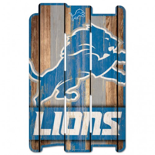 Detroit Lions - Wood Fence Sign