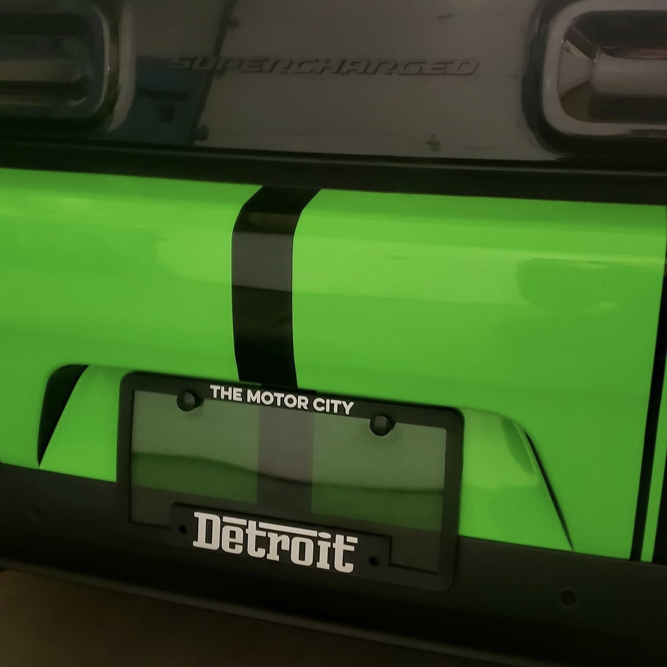 License Plate Frame - Detroit Grigio