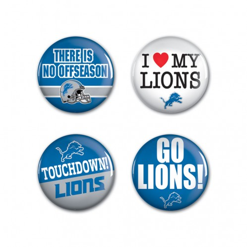 Detroit Lions - 4 button pack