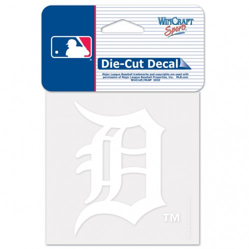Detroit Tigers - 4" White Decal