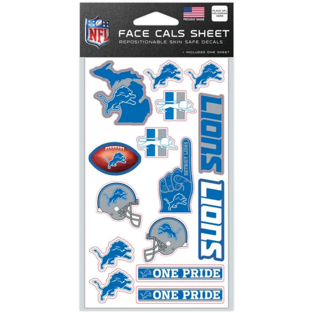 Detroit Lions - Tattoo Sheet