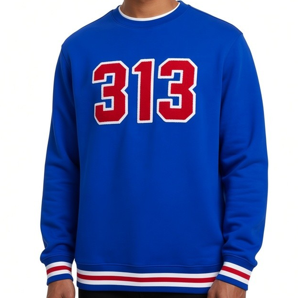 Crew Sweatshirt - Detroit Chenille 313
