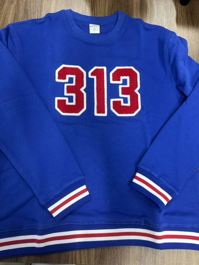 Crew Sweatshirt - Detroit Chenille 313