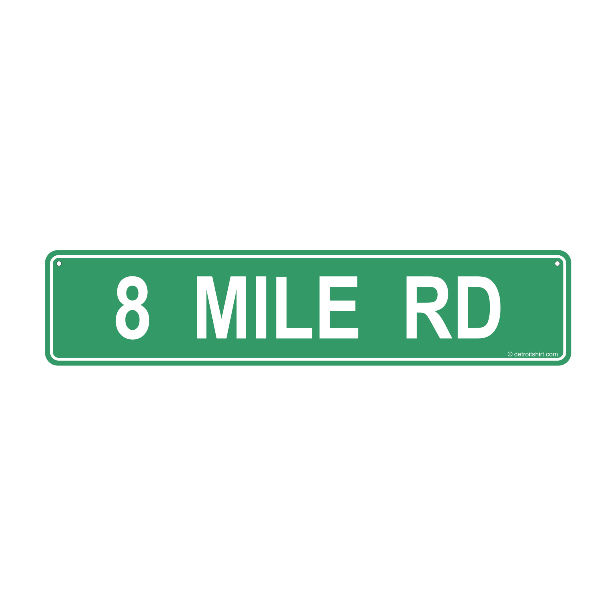 Freeway Sign 8 Metal Sign - 8 Mile Street Sign – Official Detroit Shirt Company Gear