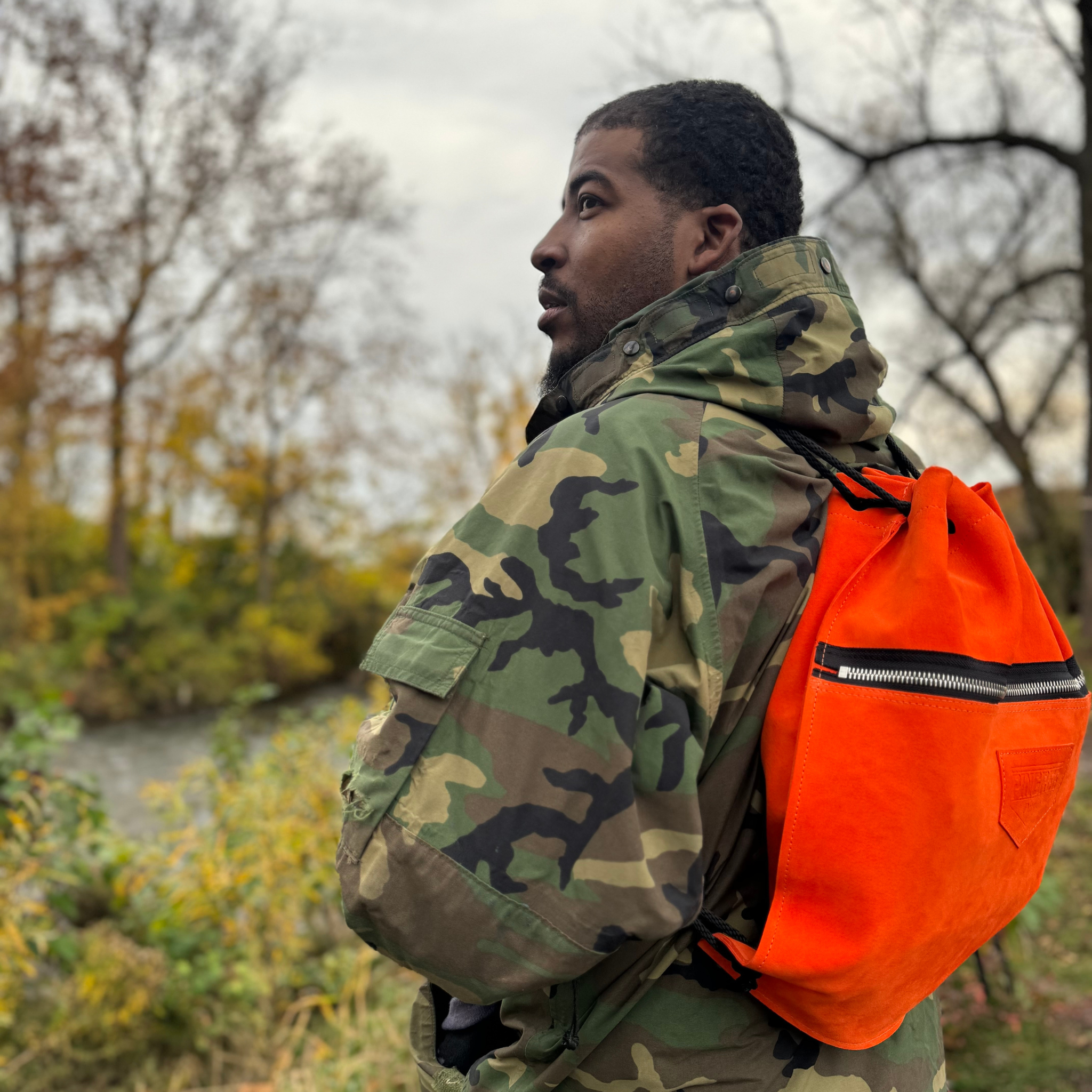 Detroit Drawstring Backpack in Leather — Detroit Shirt Company