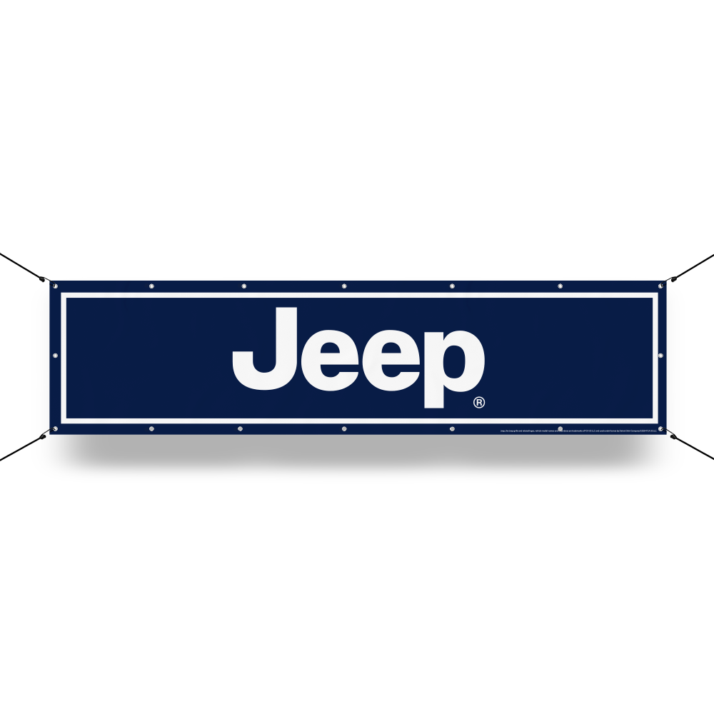 Banner - Jeep® Text - Navy
