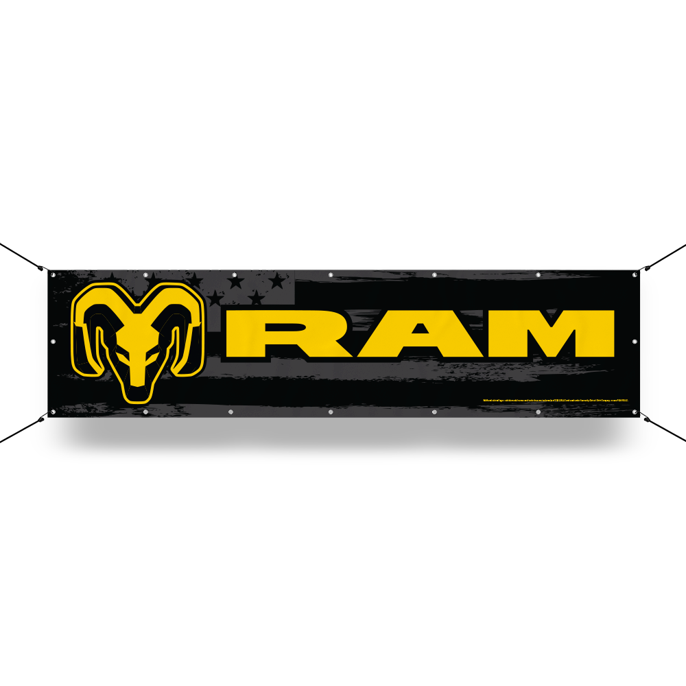 Banner - RAM Flag - Black/Yellow