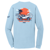 Mens Long Sleeve T-Shirt  Jeep® Wrangler Beachin' Good Time - Beach Wash Glacier Blue