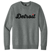 Detroit Thirsty Script Heart Triblend Crew Sweatshirt