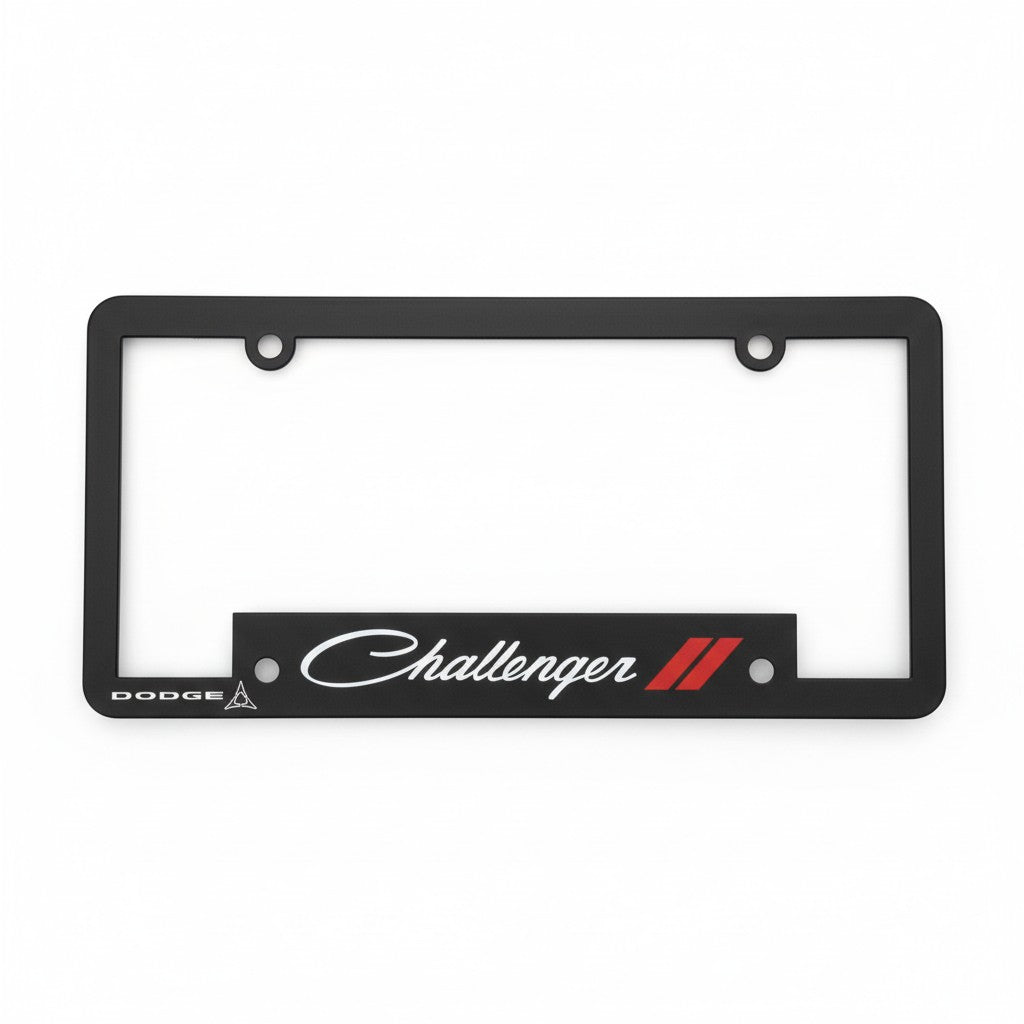 License Plate Frame - Challenger Script