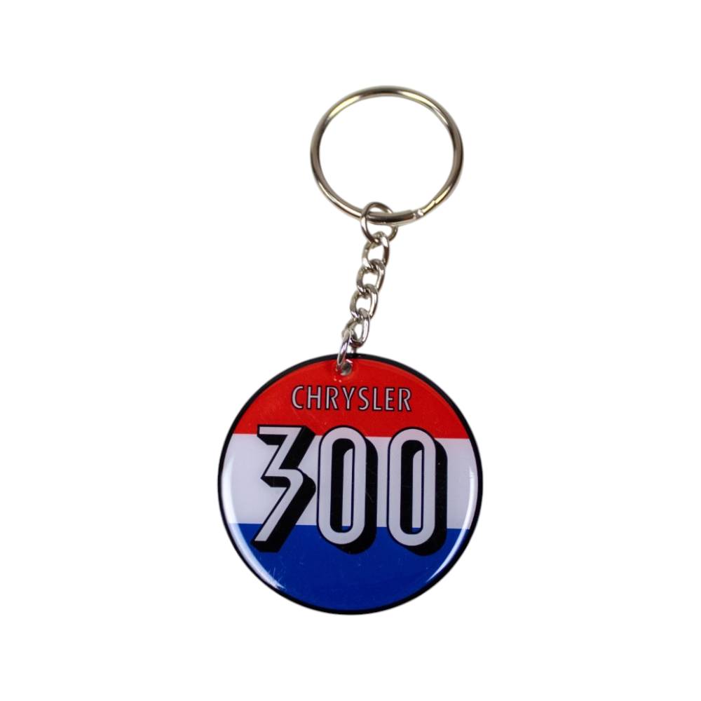 Keychain - Chrysler 300 RWB - Round Metal