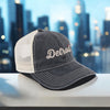 Hat - Detroit Heart Low Profile Trucker - Blue/Khaki
