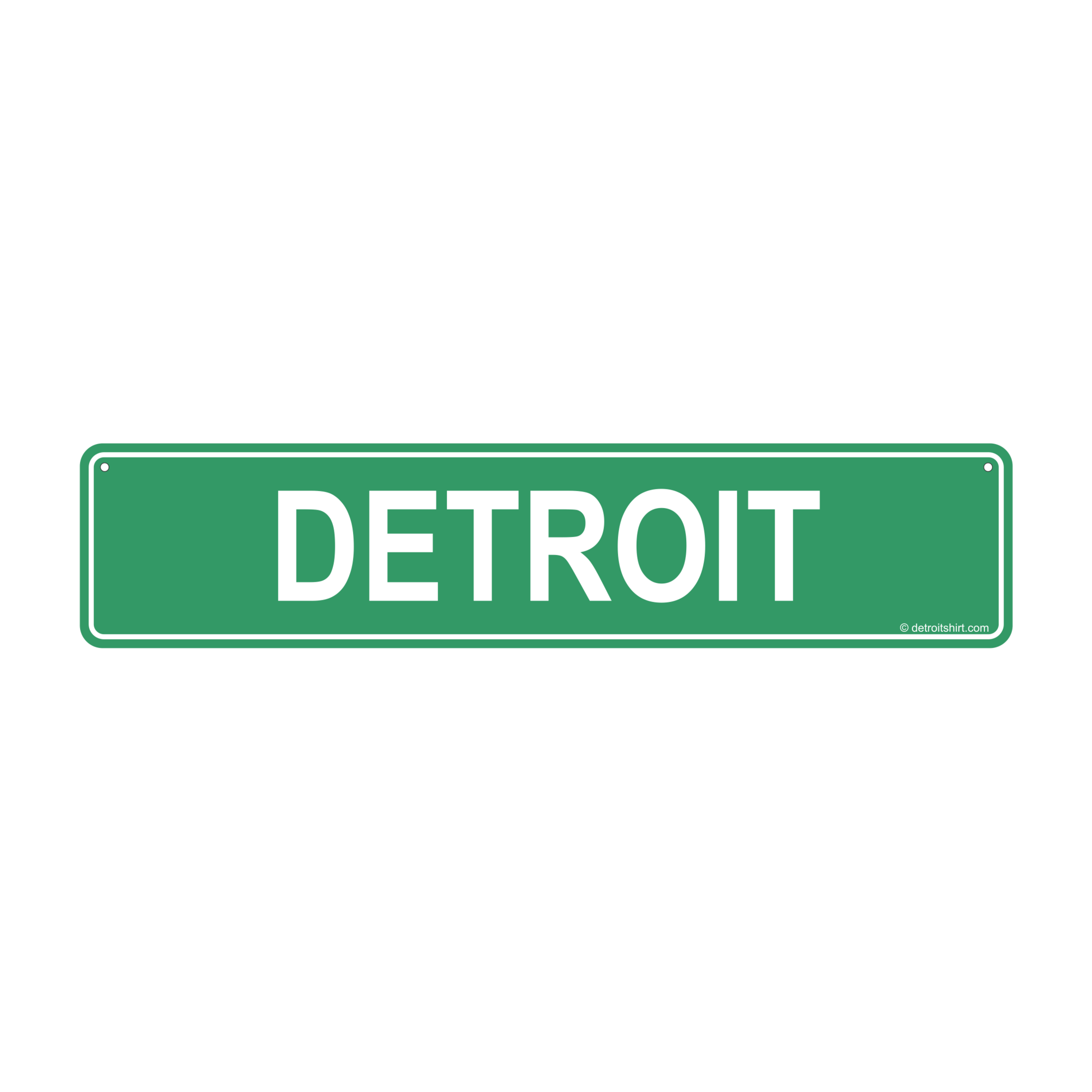 Metal Sign - Detroit Street Sign – Official Detroit Shirt Company Gear