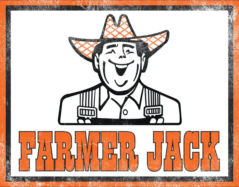T-Shirt Unisex Farmer Jack's Supermarket Detroit – Maniche Corte – Arancione – Retrò - Foto 3