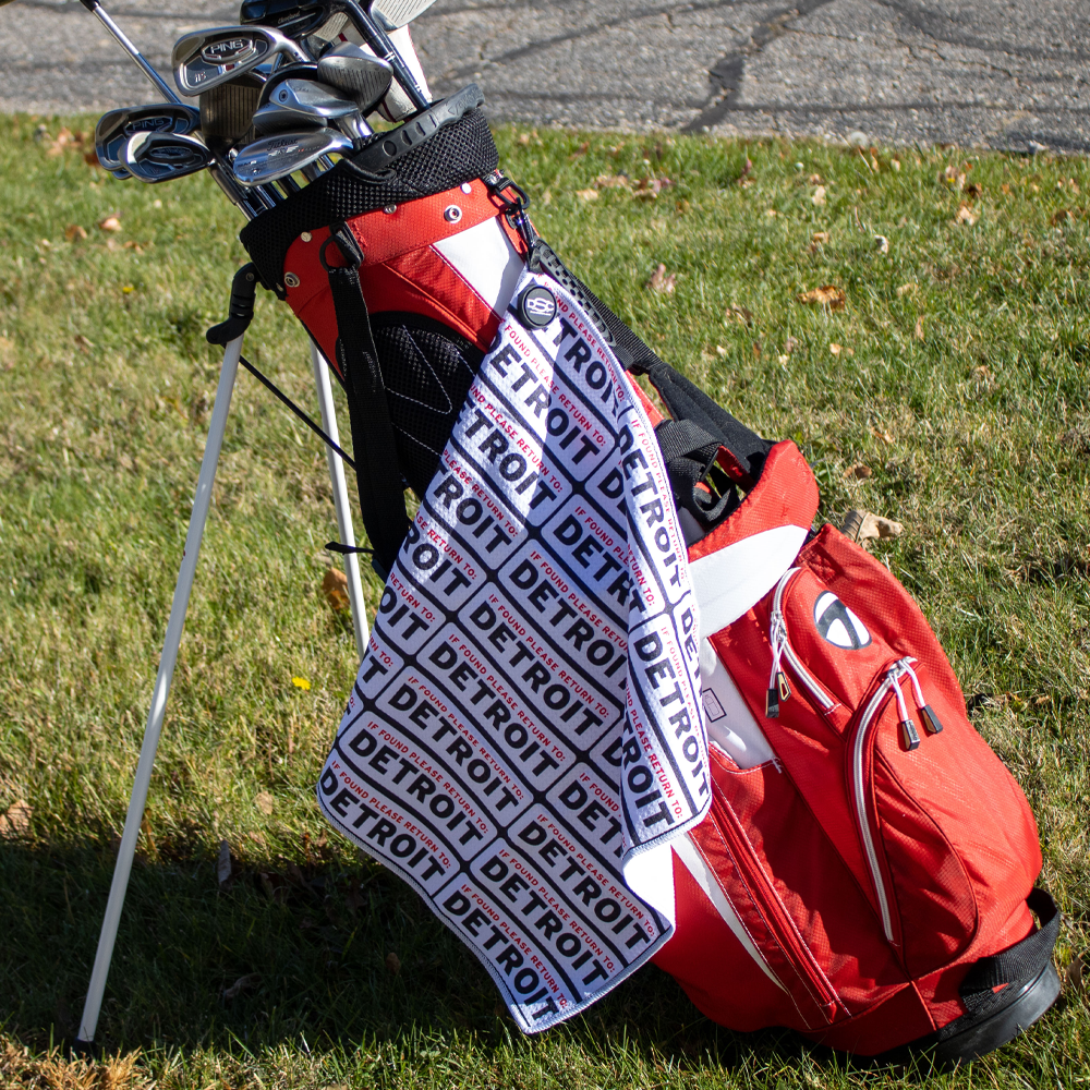 Golf Towel - If Found Please Return To Detroit