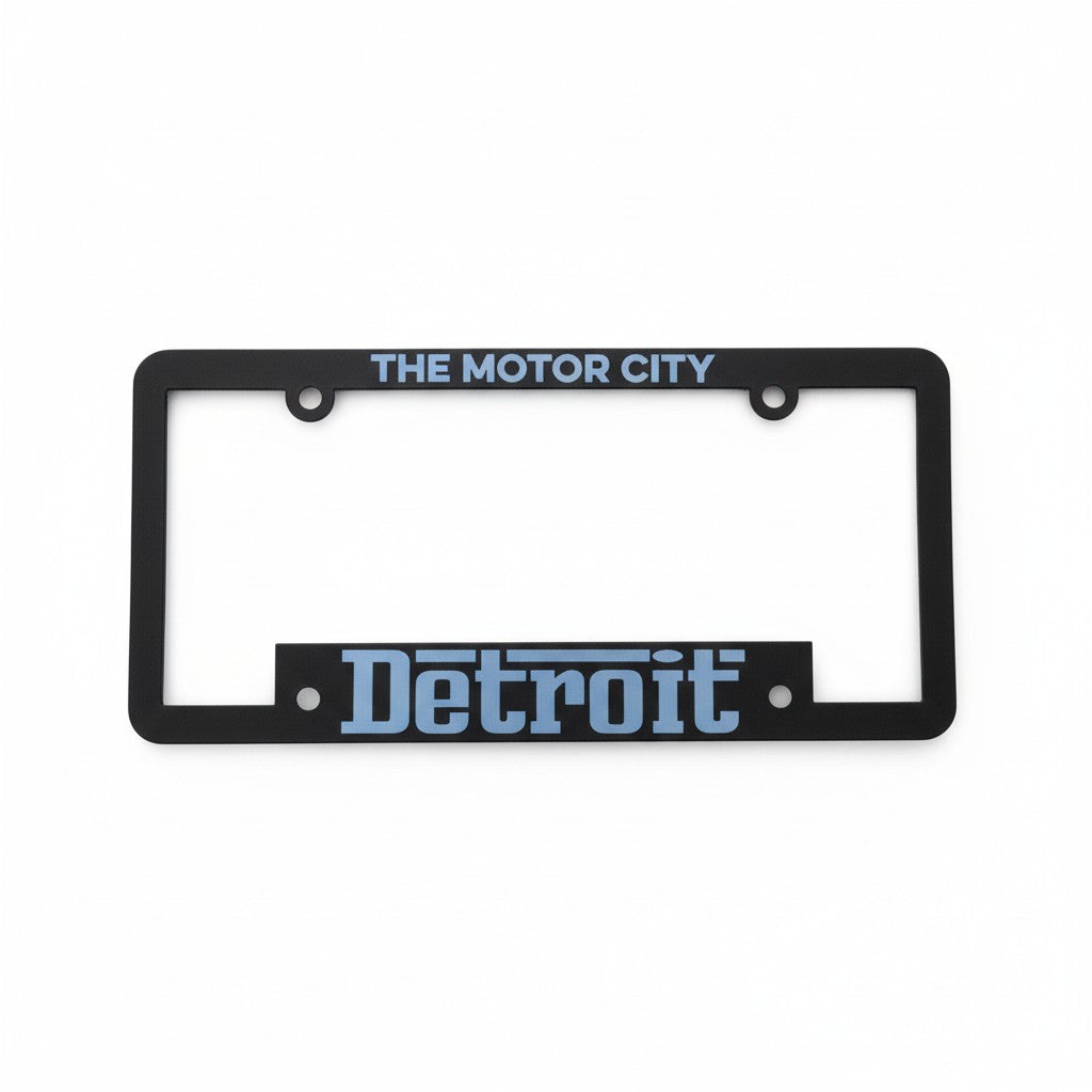License Plate Frame - Detroit Grigio