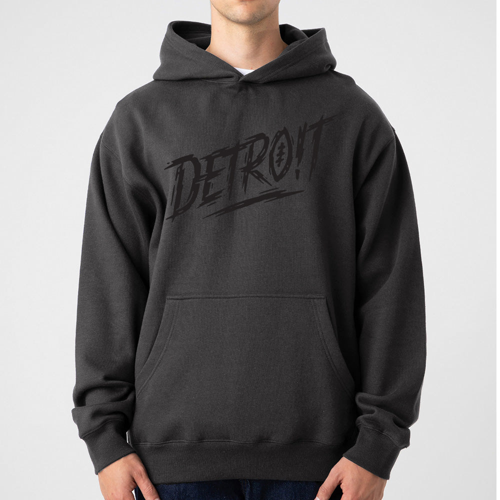 Detroit Football Score Black Ops Champ Hoodie - Blackout