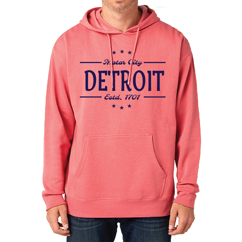 Detroit Stars Hoodie Sweatshirt - Island Red