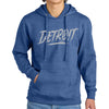 Detroit Football Score Hoodie - Royal Heather