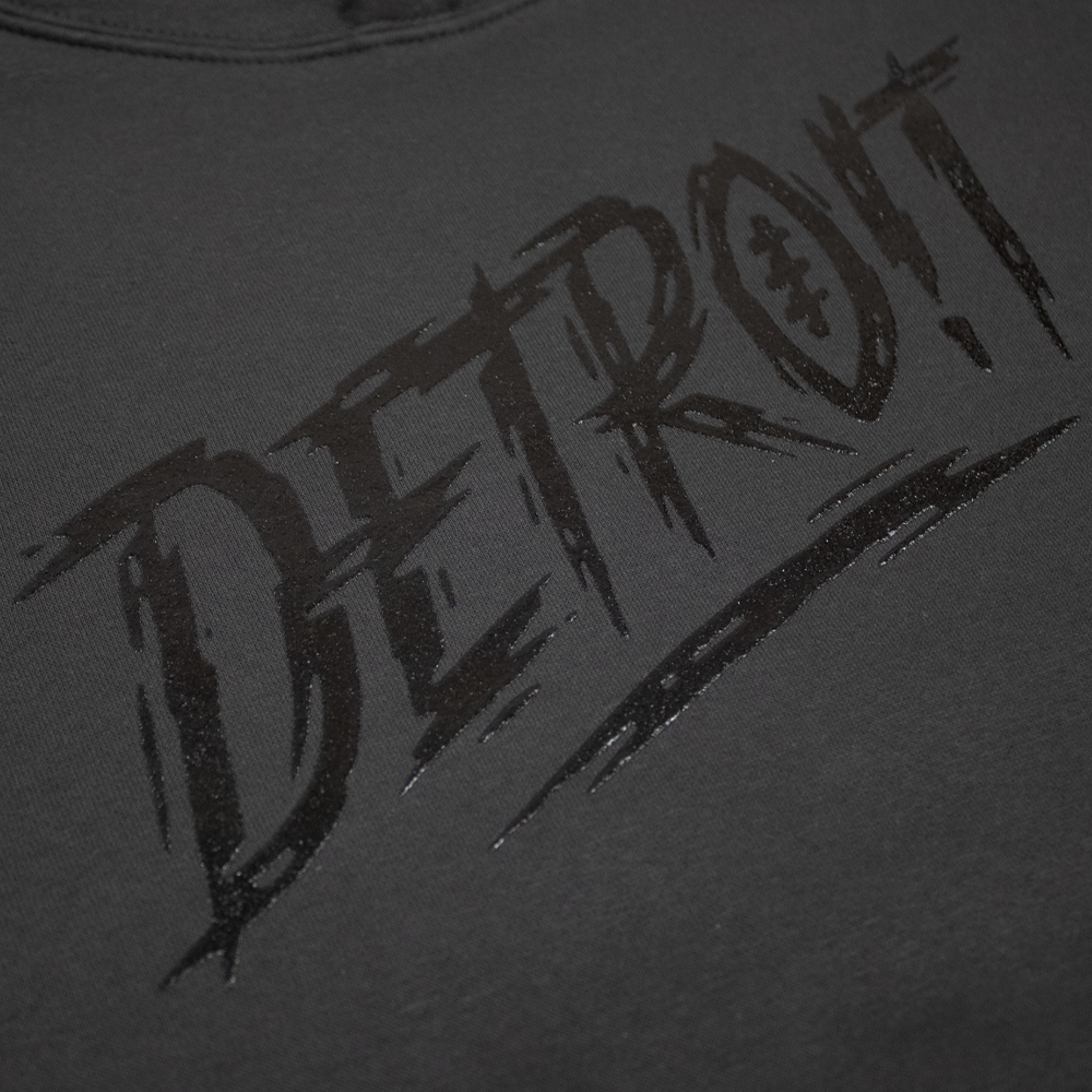 Detroit Football Score Black Ops Champ Hoodie - Blackout