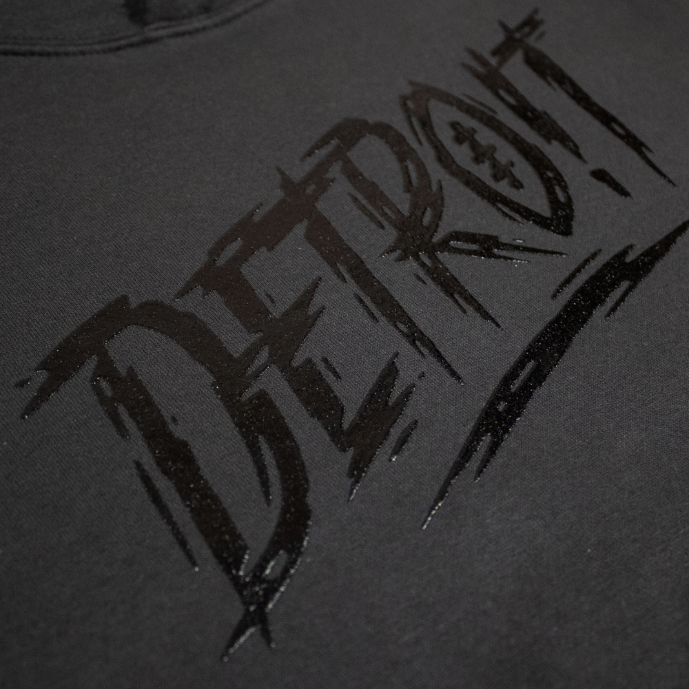 Detroit Football Score Black Ops Champ Hoodie - Blackout