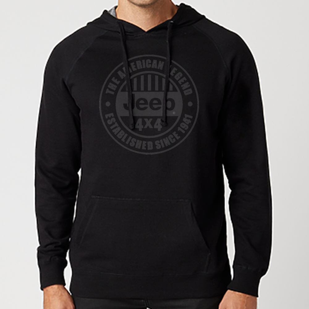 Mens Jeep® American Legend French Terry Hoodie - Black