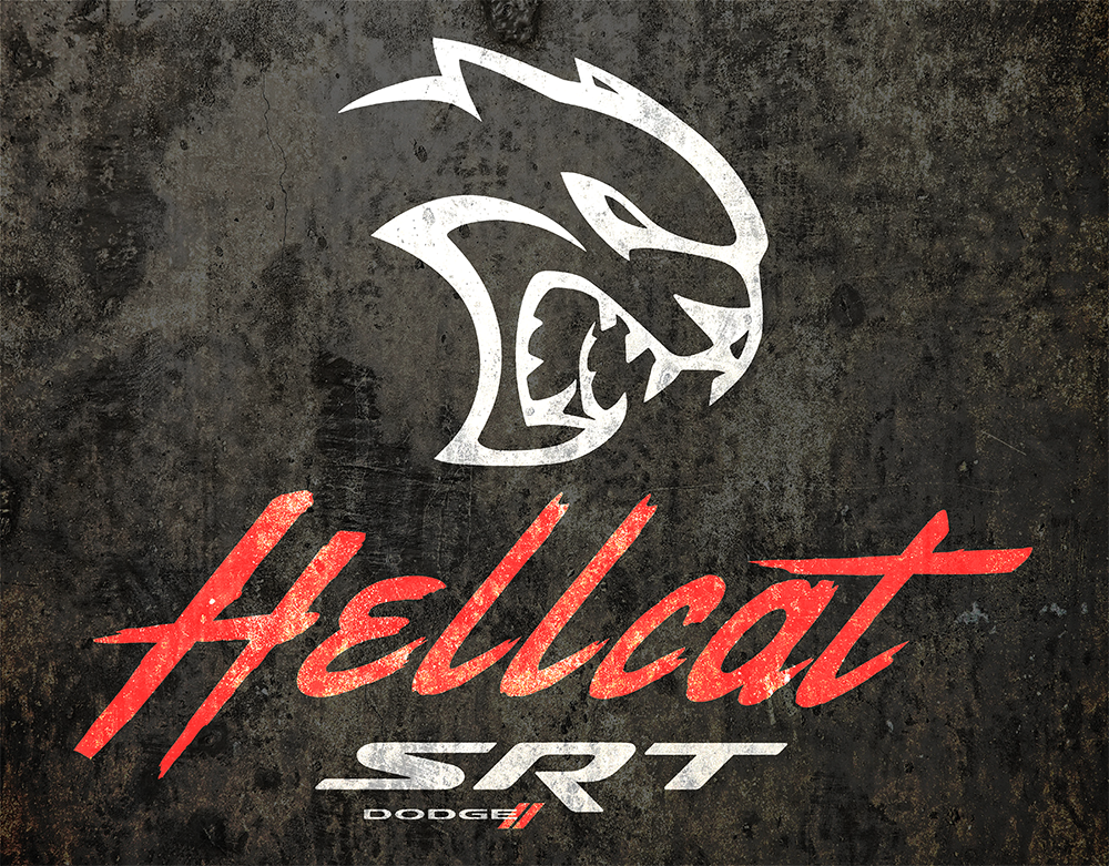 Metal Sign - Dodge Hellcat