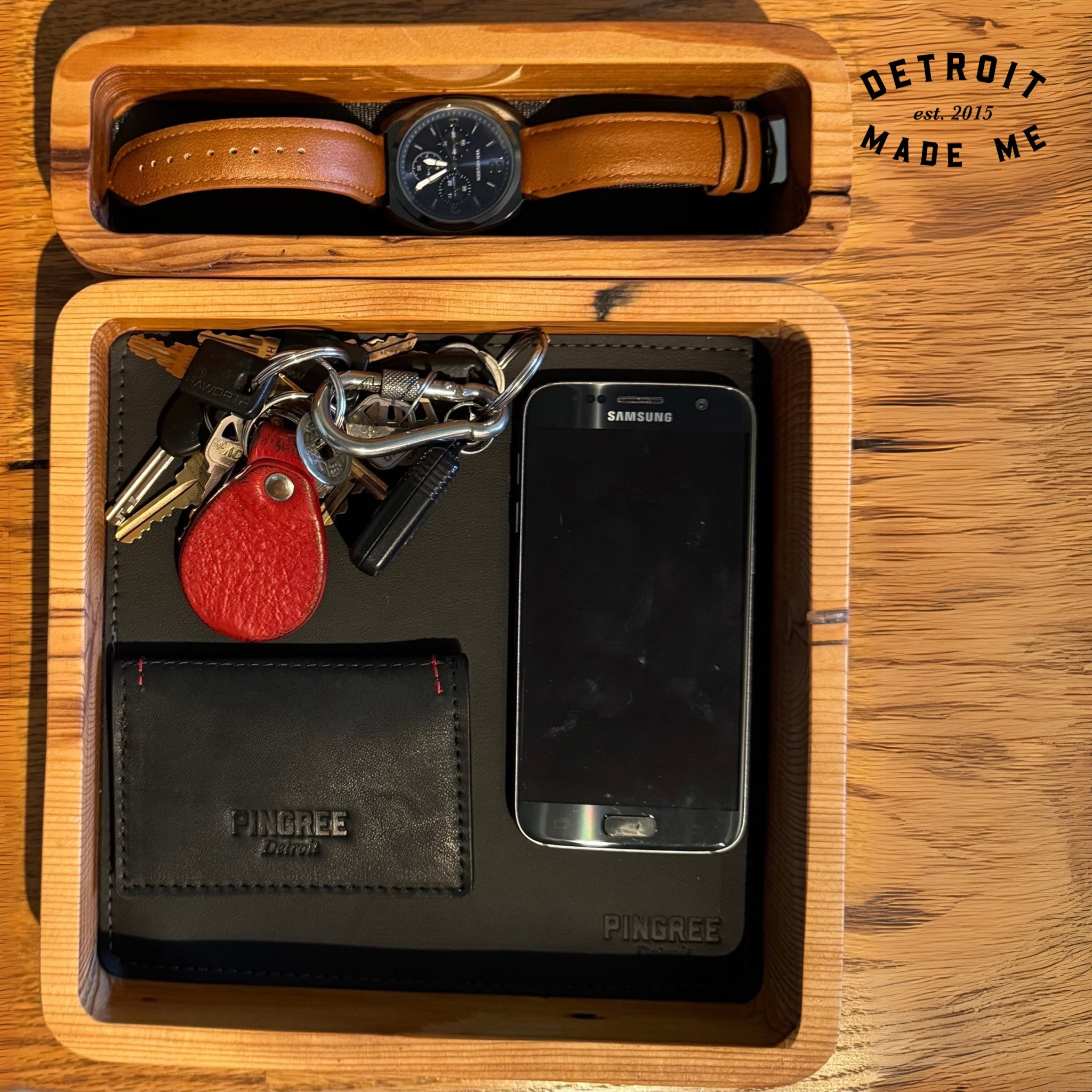 Motor City Leather Pad – Mouse Pad & Tray Insert