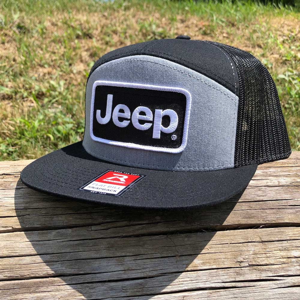 Hat - Jeep 7 Panel Flatbill Snapback Patch