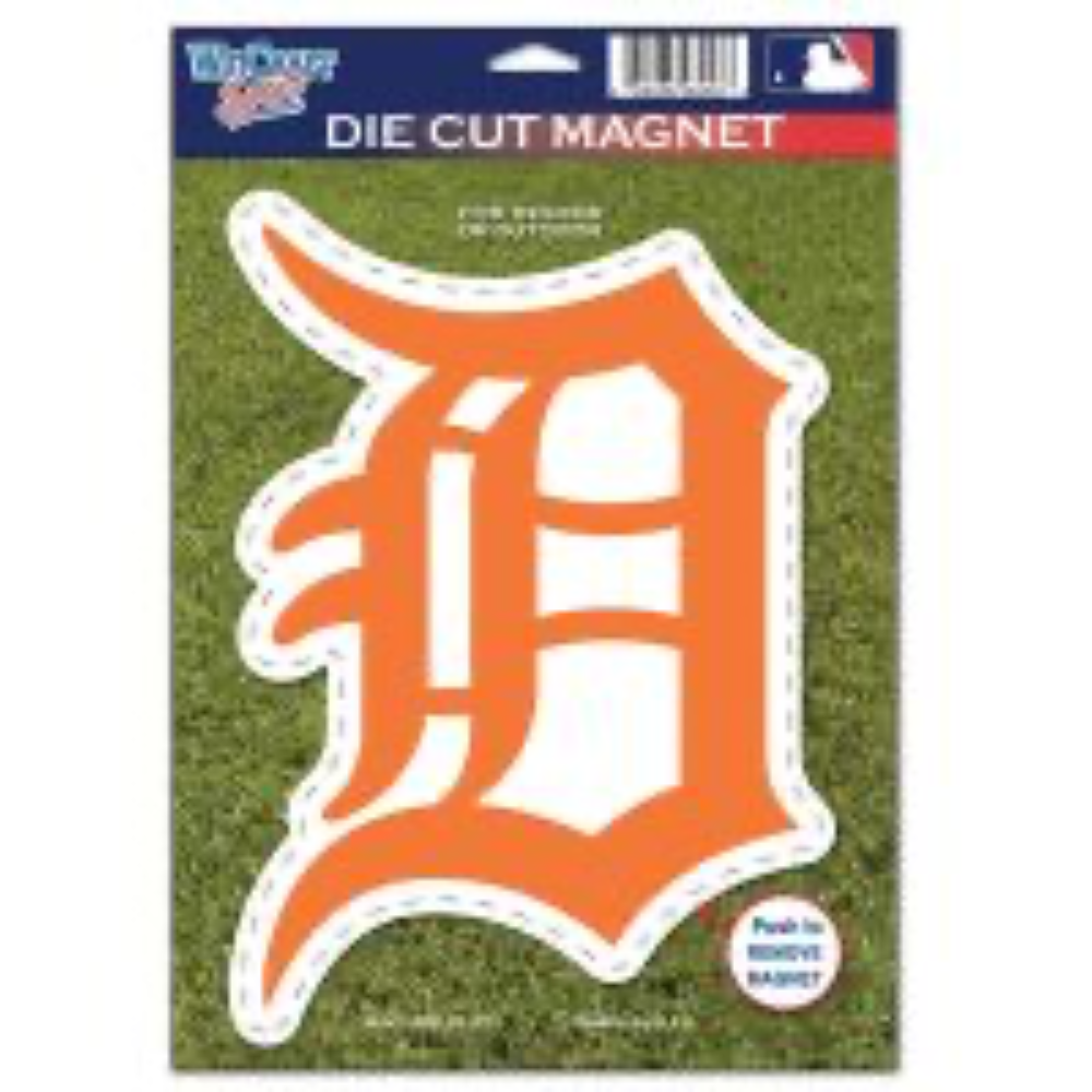 Detroit Tigers - Die Cut Logo Magnet 6.25" x 9"