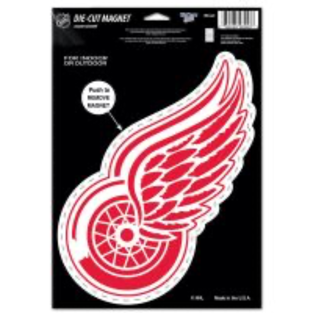 Detroit Red Wings - Die Cut Logo Magnet 6.25" x 9"