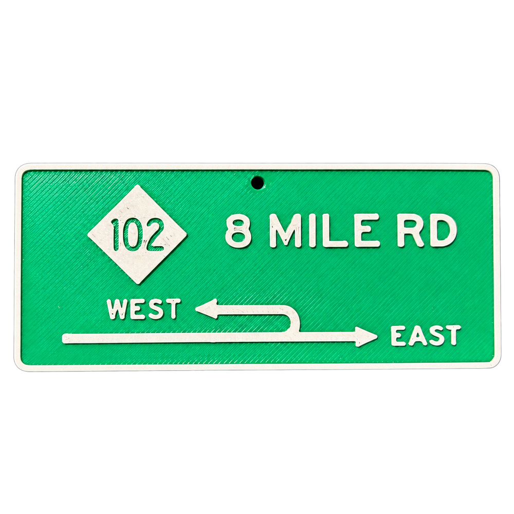 Detroit Iconic Road Sign Ornaments