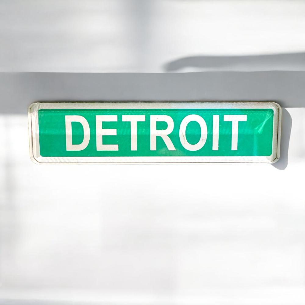 Magnet - Detroit Street Sign Simple – Official Detroit Shirt Company Gear