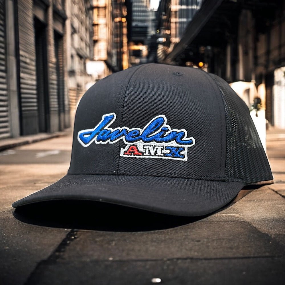 Hat - AMC Javelin AMX - Black – Official FCA-Chrysler Gear — Detroit ...