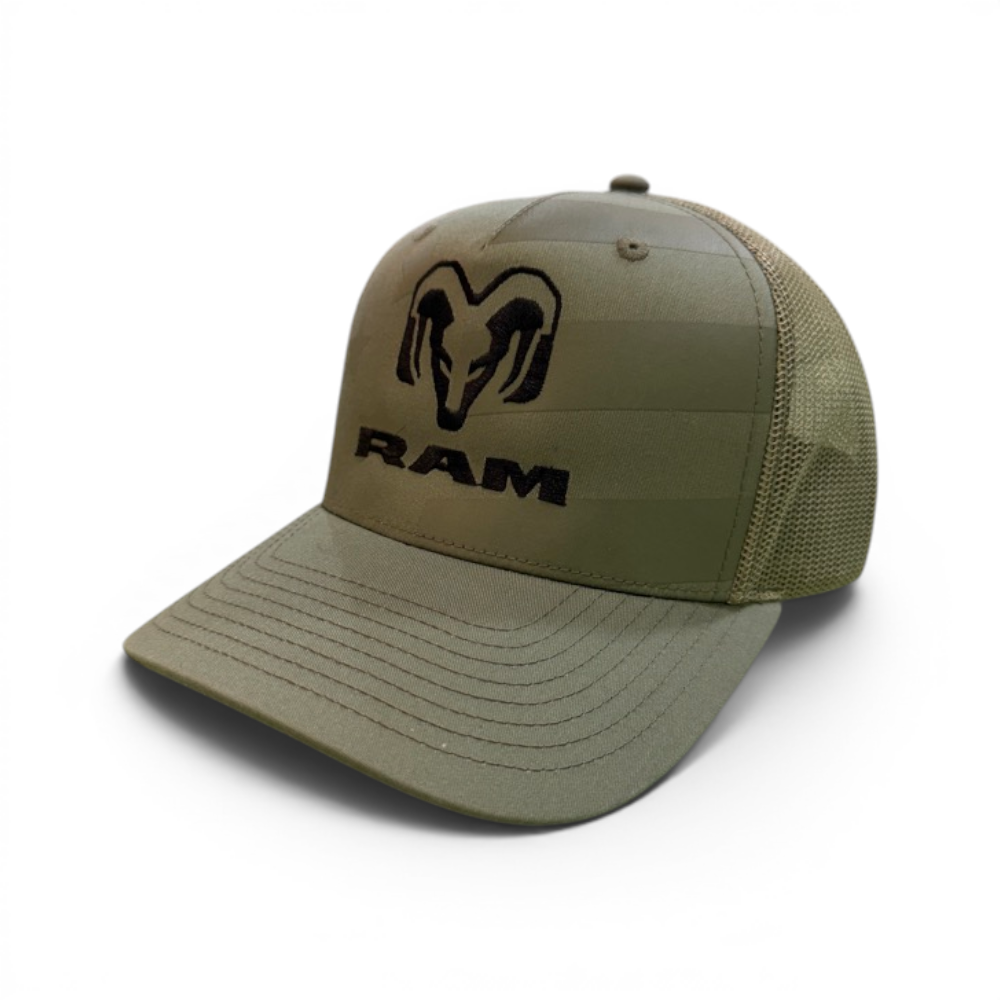 Hat - RAM Stars and Stripes Trucker - Loden
