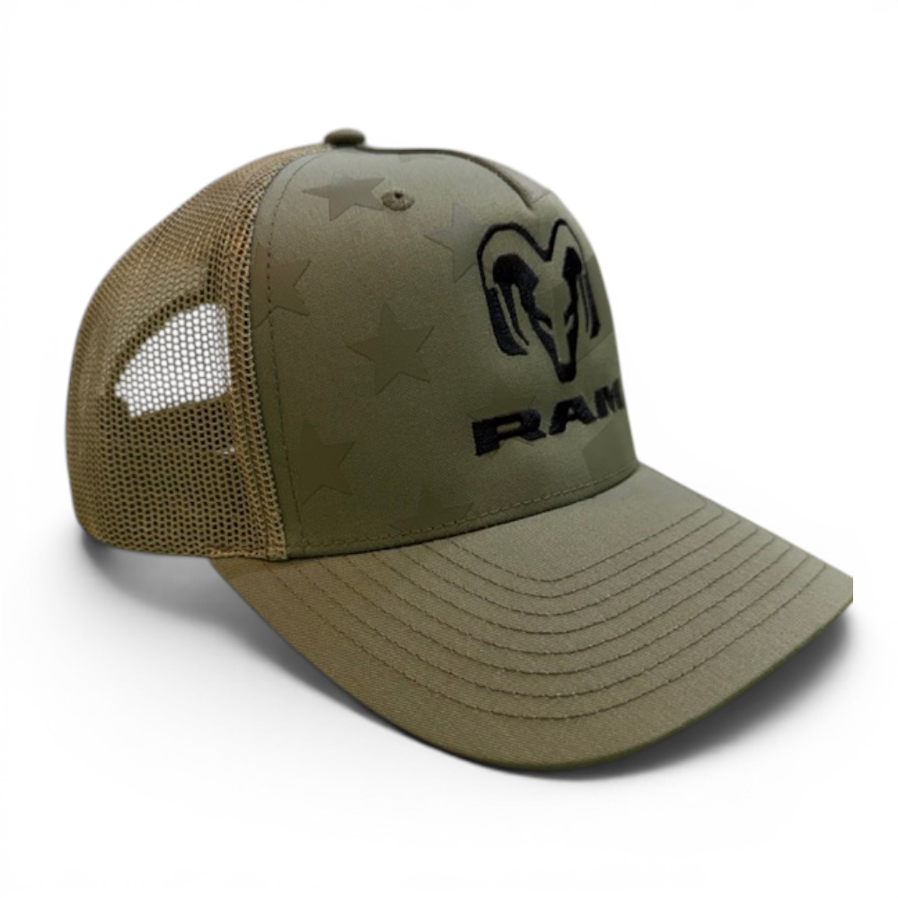 Hat - RAM Stars and Stripes Trucker - Loden