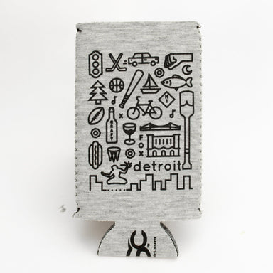 Slim Can Coozie - Detroit Icons - Detroit Shirt CompanyDetroit Shirt CompanyDrinkware (Accessories)